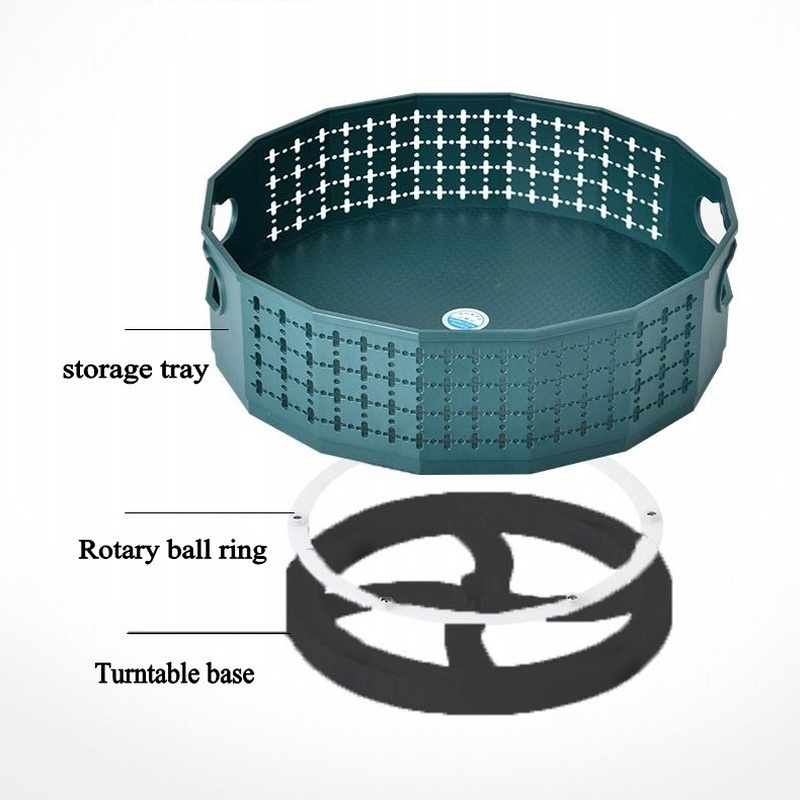 Rak Multifungsi Dapat Berputar 360 Derajat Untuk Dapur° Kotak Penyimpanan Bumbu Model Putar Untuk Kabinet Dapur