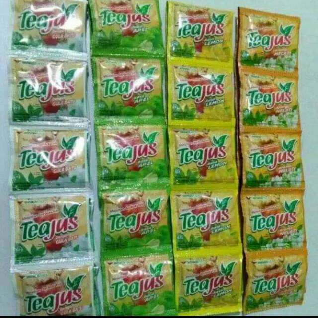 

Teajus minuman teh serbuk serenceng 10 x 8gr
