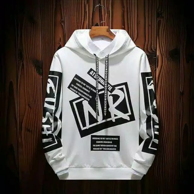 Mokokomo NR Flecee Sweater Hoodie Pria Lengan Panjang Baju Pria Atasan Pria