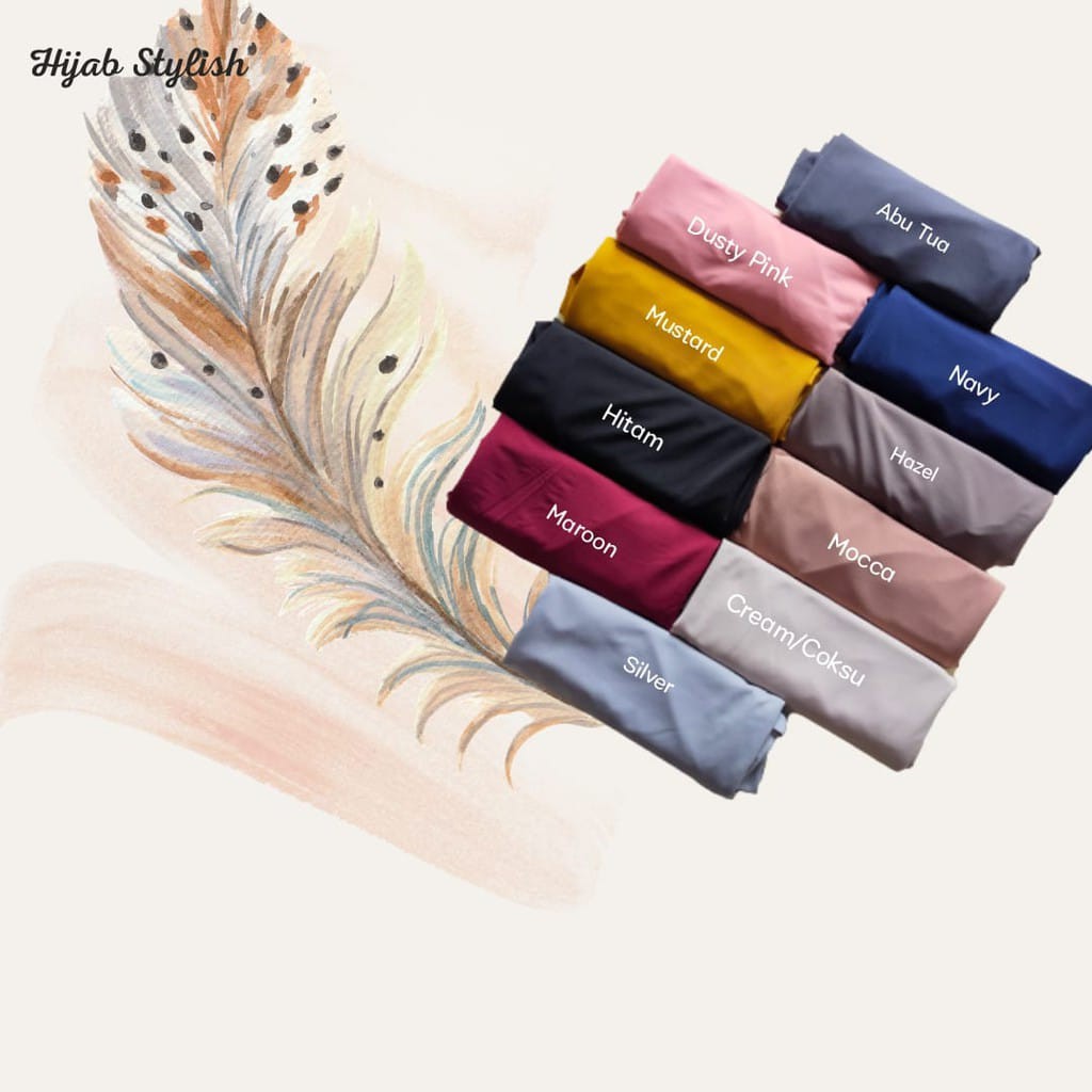 MURAH 1KG=(14pcs) Jibab Sport Murah /Jilbab Lycra Instan Jokowi /ADDIBA SERPOL-DARK GREY