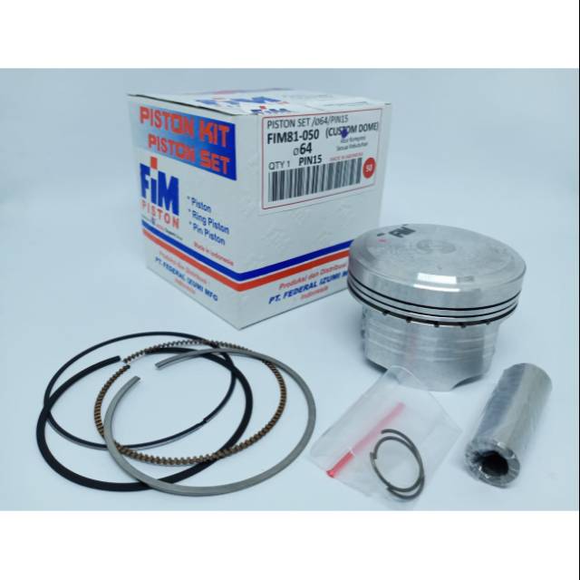 Seher FIM 64 pin 15 . Piston FIM mentah pin 15 ukuran 64mm