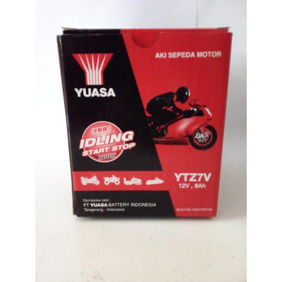 AKI MOTOR YAMAHA NMAX AEROX LEXI YUASA YTZ7V ASLI 12V 6AH