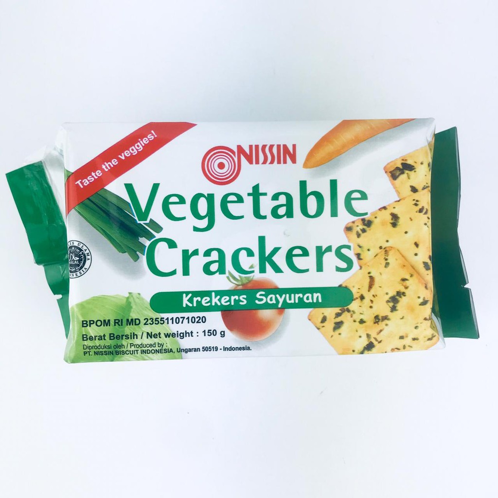 Nissin / Vegetable Crackers / Krekers Sayuran / 150g