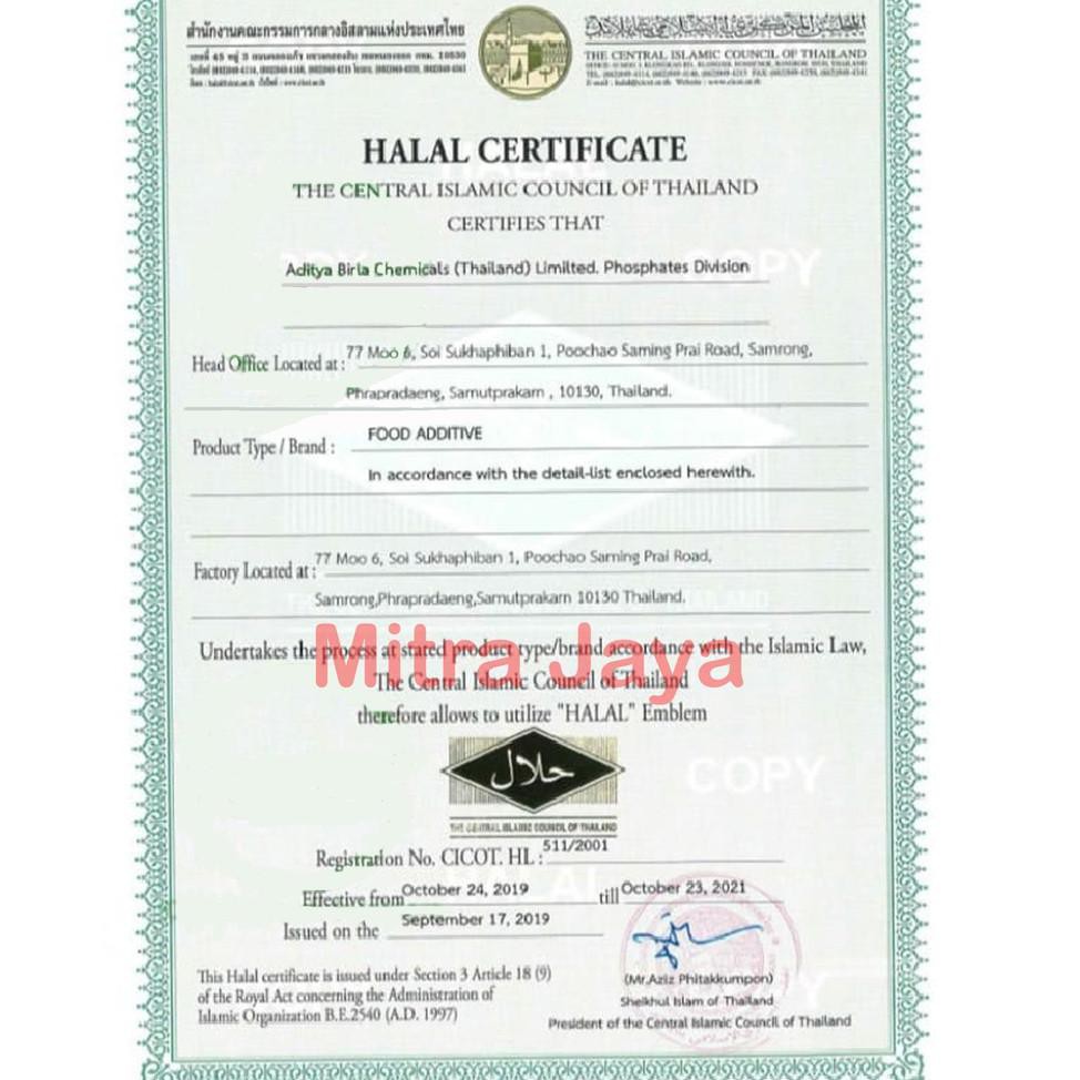 

Terbaru STPP Thailand 100 Gram / STPP Food Grade / Pengenyal Bakso Mie / Perenyah Kerupuk HALAL