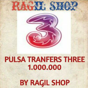 Pulsa Transfer Three tri 3 1juta 1jt  Murah (+Masa Aktif)