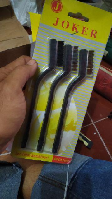 Sikat Kawat Mini Set 3 Pcs - Sikat Kawat Set 3 In 1