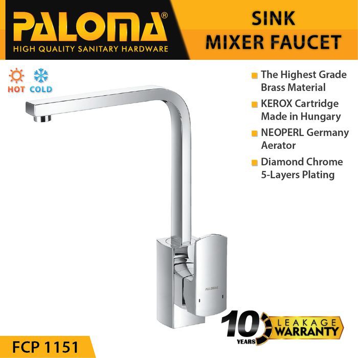 Faucet PALOMA FCP 1151 Keran Kran Air Panas Dingin Sink Dapur