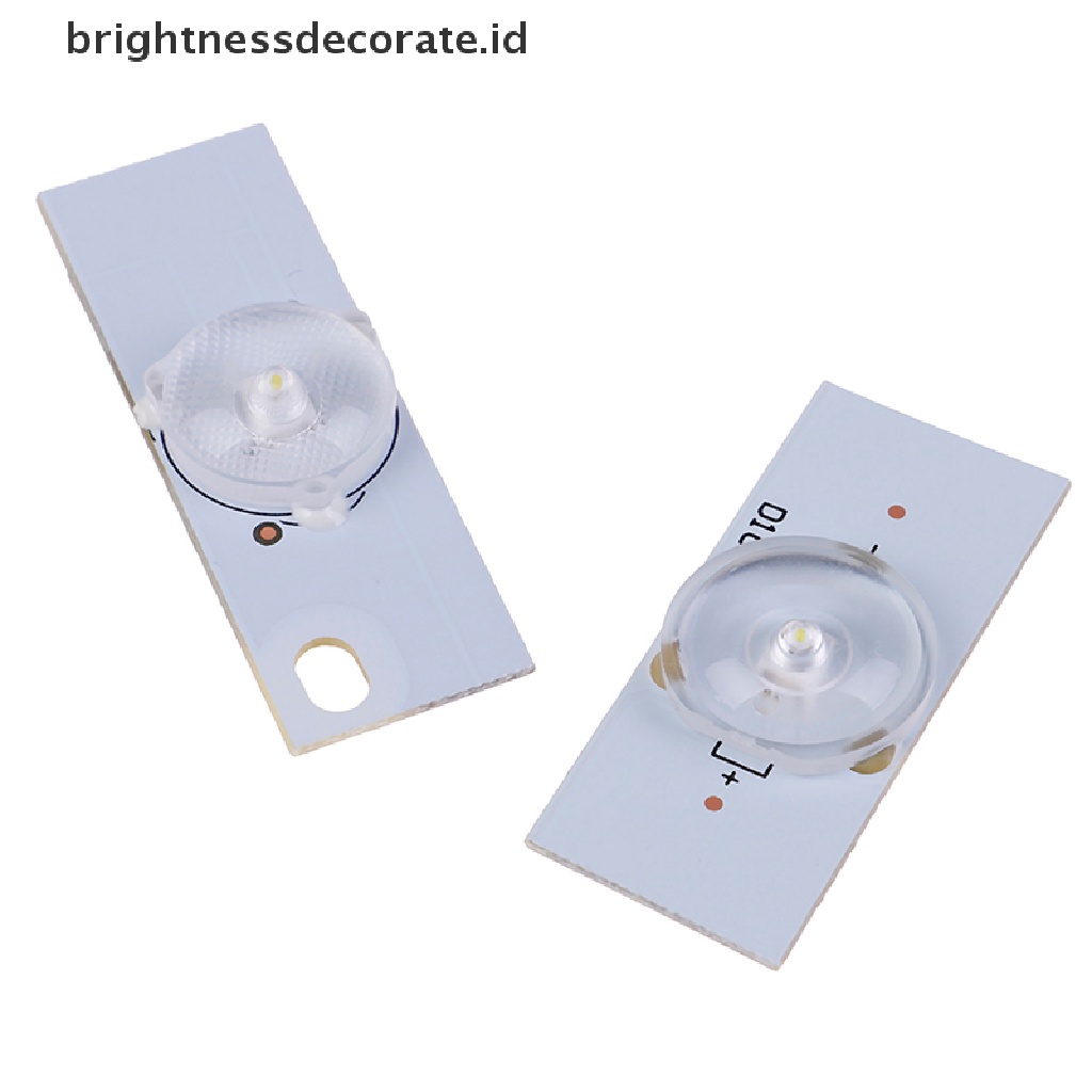 20pcs Lampu Manik-Manik 3v 6v Smd Dengan Filter Lensa Optik Untuk Led 32-65 Inch