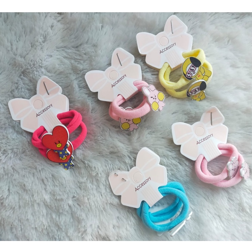 KUNCIR RAMBUT BTS ISI 2 PCS/ IKAT RAMBUT BTS RANDOM ISI 2 PCS