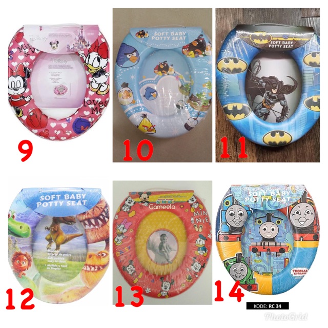 Dudukan toilet anak potty trainer seat baby karakter minnie ok  god