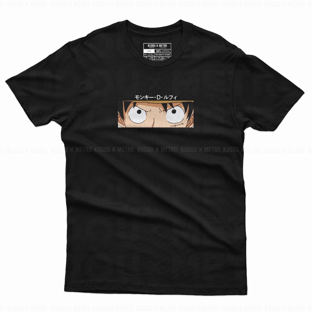 Tshirt Luffy Eyes Black Onepiece