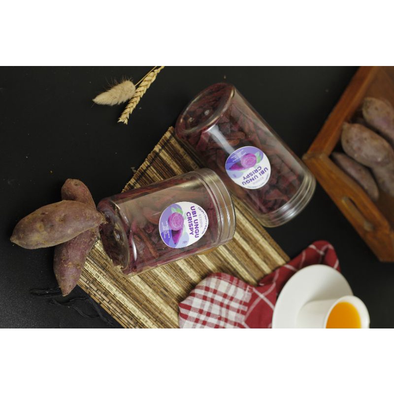 

KERIPIK UBI UNGU | Keripik Sayur Sehat | Cemilan Diet | Premium Quality vol 750 ml 1000 ml