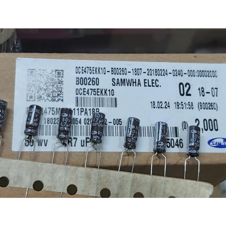 ELCO 4.7uf 50v ORIGINAL