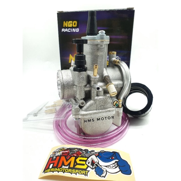 Karburator Karbu Pwk Kotak 24 26 28 30 32 34 NGO Black Hitam Silver Setingan Mudah-5