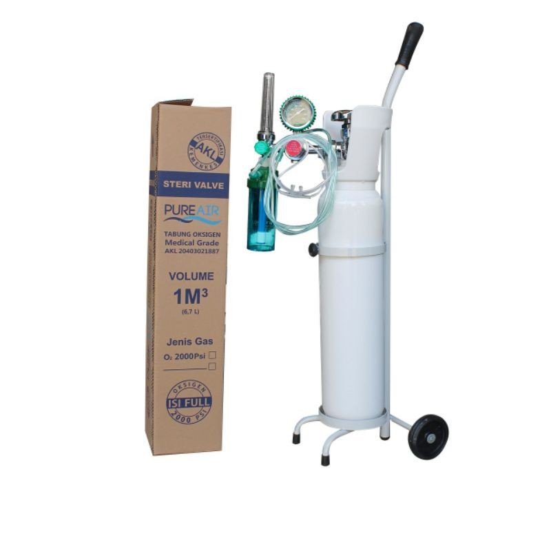 Tabung Oksigen 2m3 Set Lengkap / Tabung Oxygen 2m3 set, 2 meter kubik