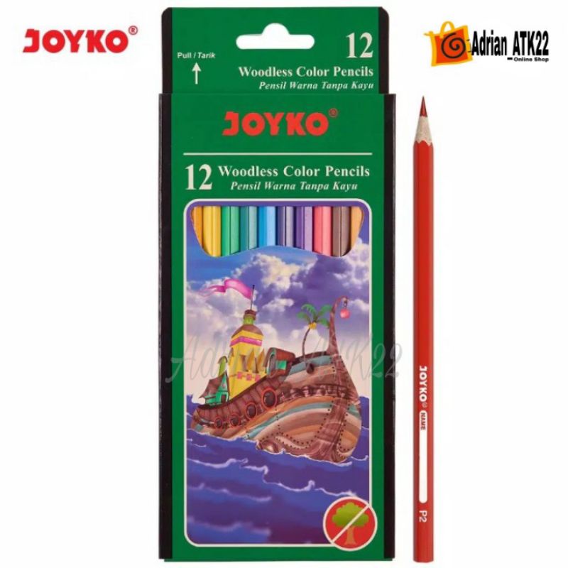 

PENSIL WARNA JOYKO PANJANG 12 WARNA// CP-103(RANDOM)