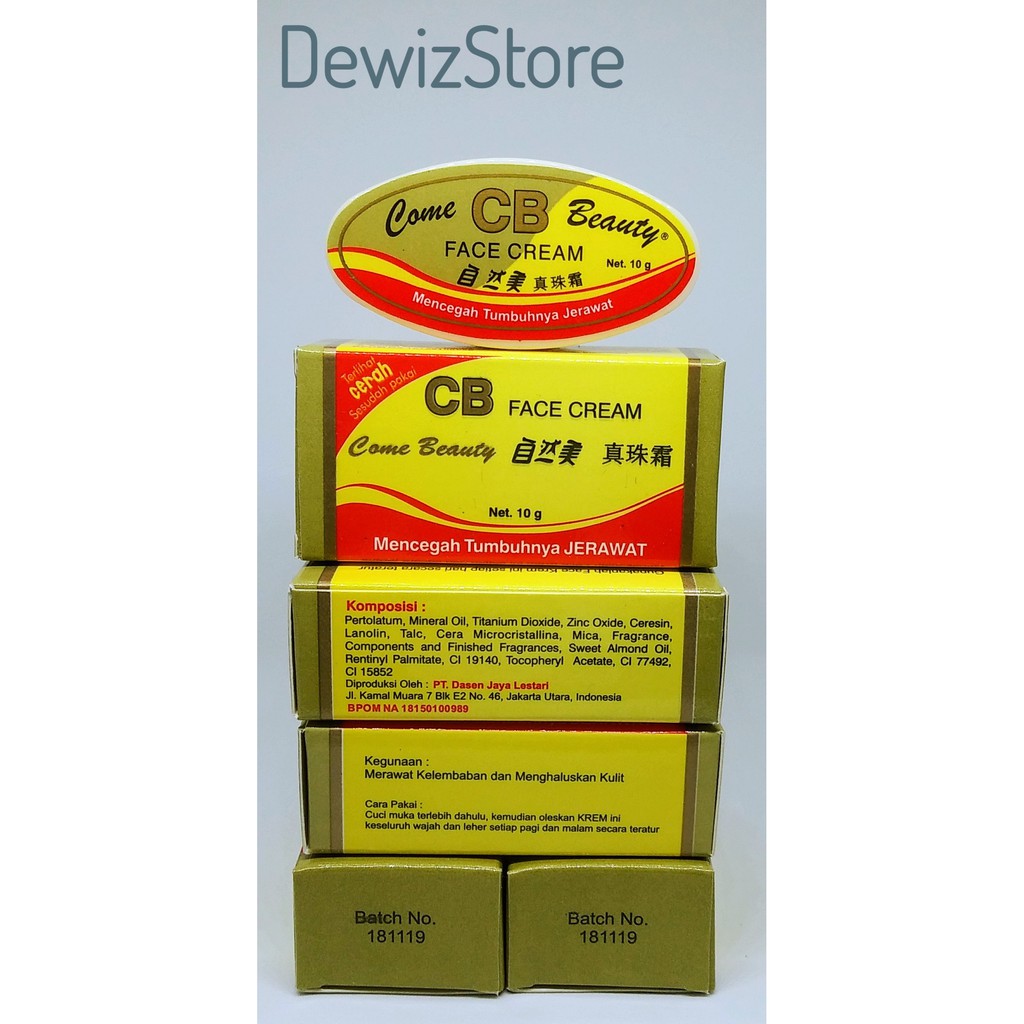 CB FACE CREAM / CB OVALE CREAM - 10GR