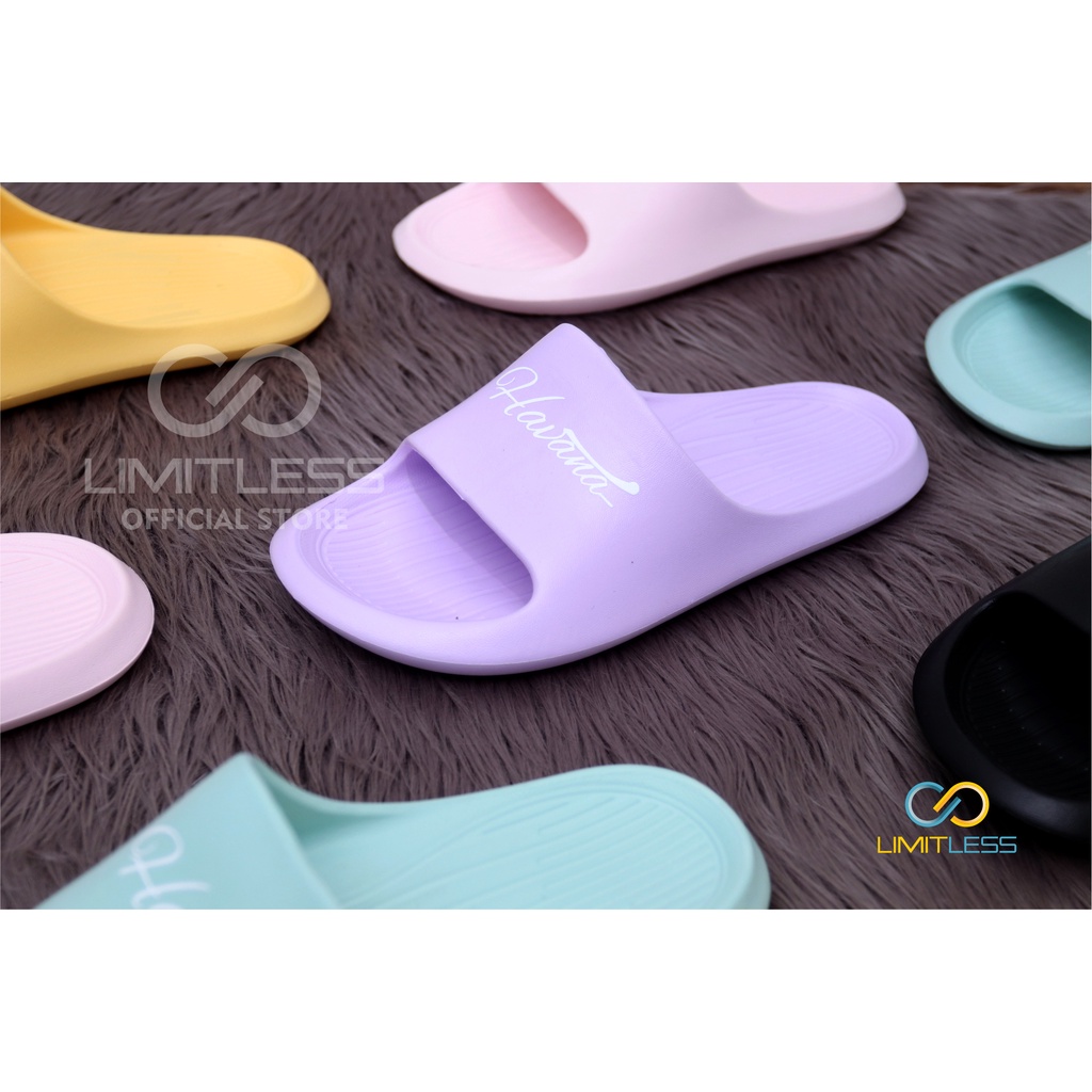 Sandal Wanita Slip On Sendal Strap Sandal Polos Havana Cewek Terbaru Kekinian Korean Style