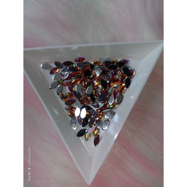 gems runcing/gems mata kuda 3x6mm/gems henna