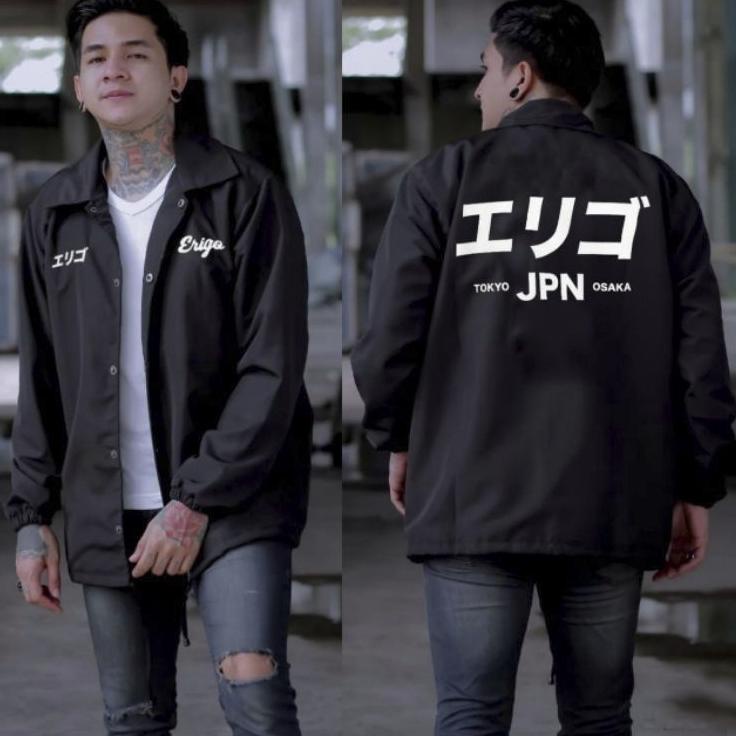 Top Produk.. JAKET ERIGO COACH FUJINKAI PRIA TERBARU MODIS DISTRO KEKINIAN MURAH BAHAN TASLAN PARASU