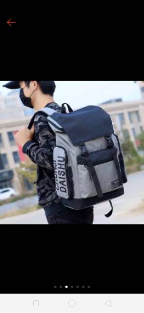 RAJA(COD)√ TJUNJI/PROMO!!BACKPACK ZIPER TJUNJI FASHION KPOP KOREA