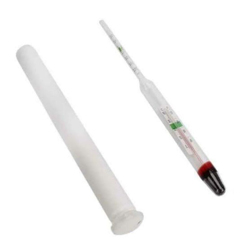 Aquarium Hydrometer Thermometer Pengukur Kadar Garam Air Laut Asin