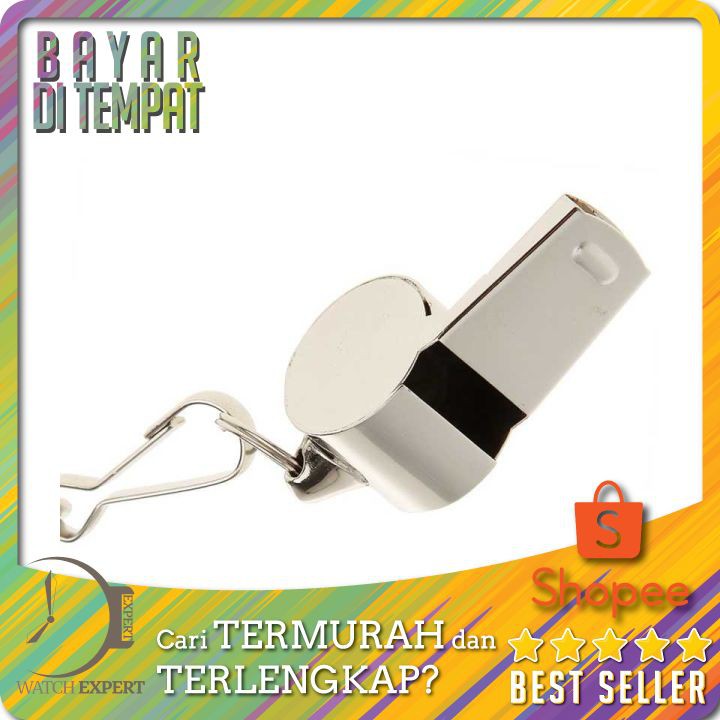 TERLARIS Peluit Wasit Classic Bahan Metal Whistle dengan Lanyard