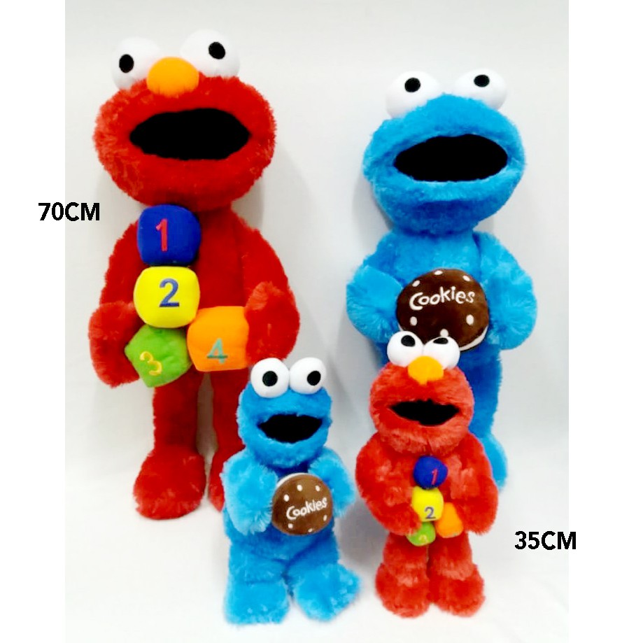 Boneka elmo cokies besar 80cm bahan lembut cookies dadu hadiah anak elmo sesame street