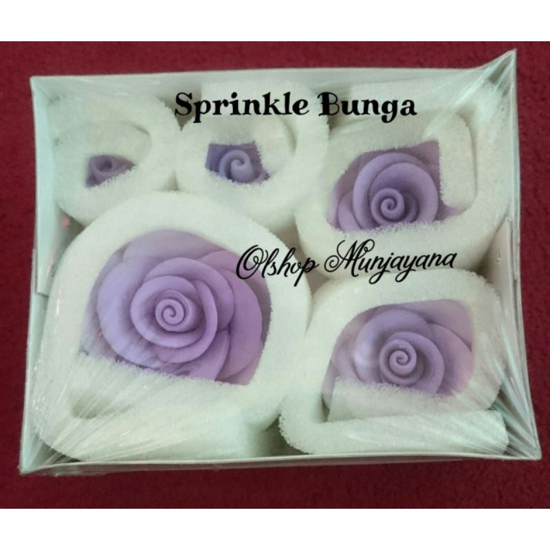 Topper/Hiasan Kue Tart Sprinkle Bunga