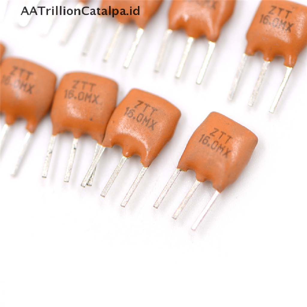 Aatrillioncatalpa 10pcs Resonator Keramik 3 Pin 16.0MHz