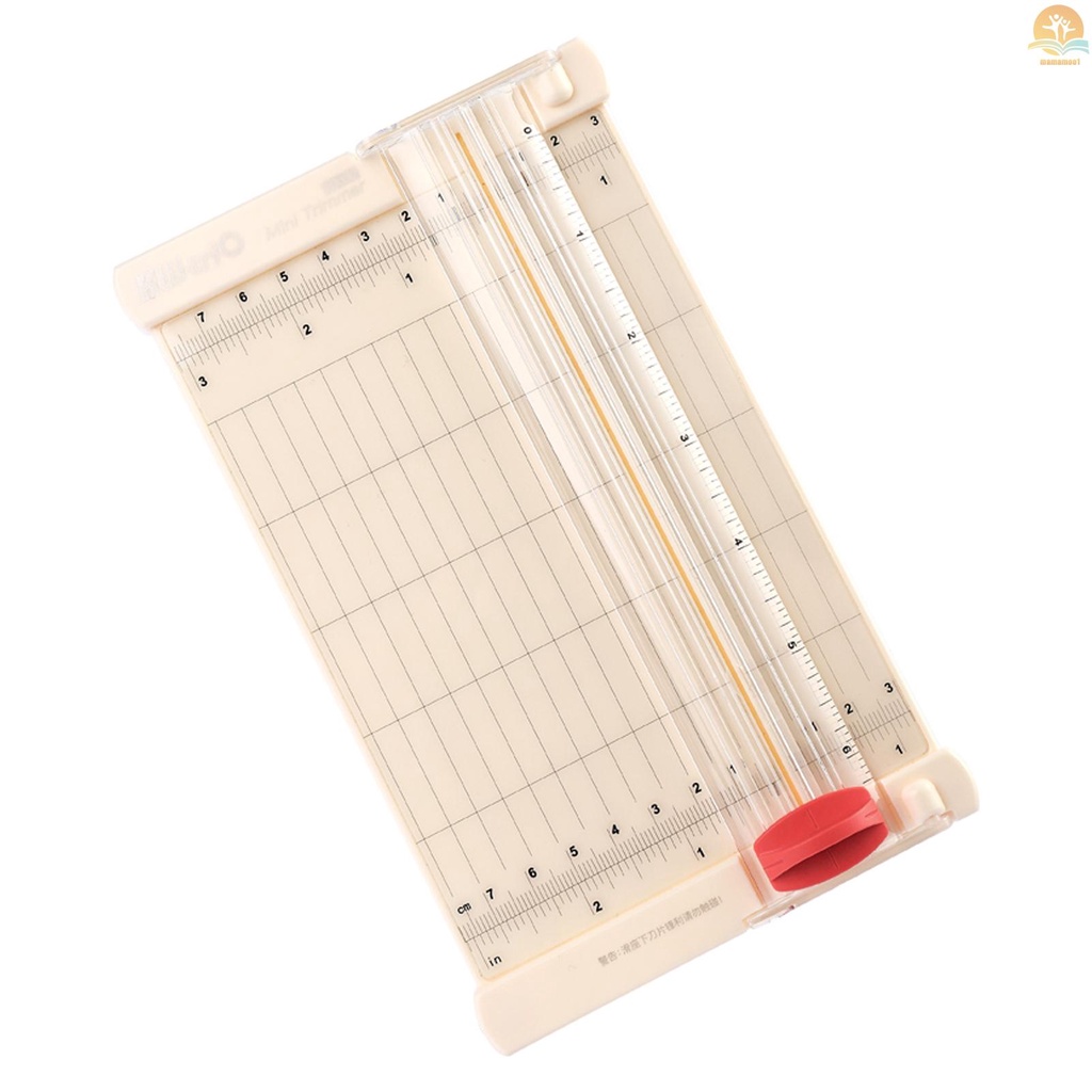 KW-trio Mini Portable Paper Cutter Craft Paper Trimmer 6.3 Inch Cutting Length with Straight Cutter Head Scale Design for Paper Photos Pictures Cards Scrapbooking Tool