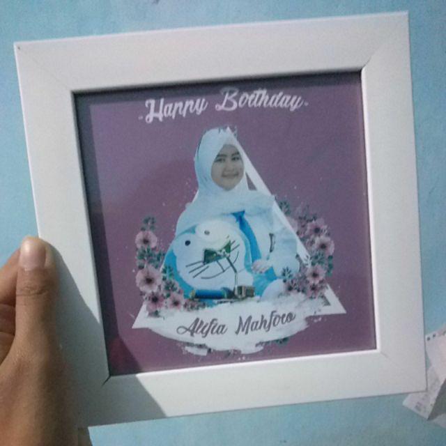 Super Pop Frame (bingkai/frame 32x42cm  (desaign Gambar Digital + Softfile) Kado Wedding,bday,dll)