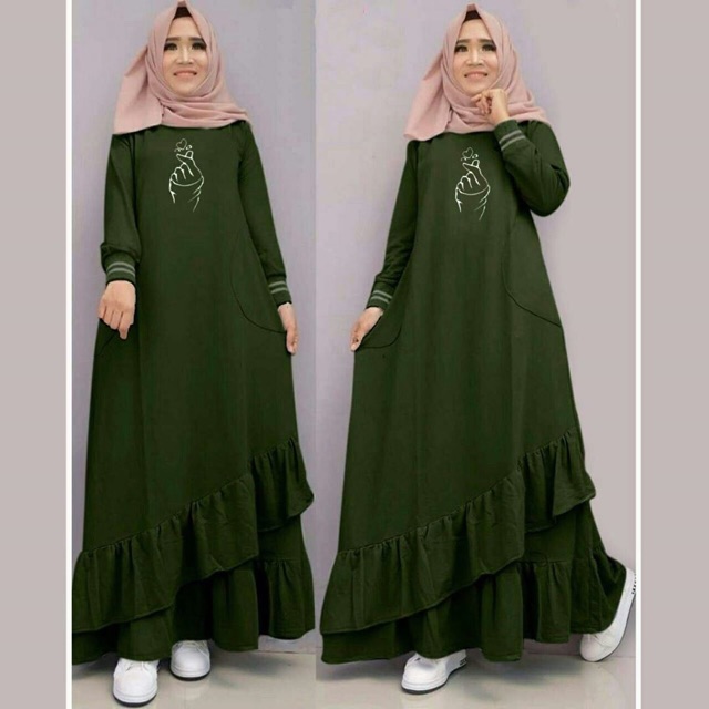 ZR Maxi sayo / Gamis modern murah / maxi muslimah terbaru