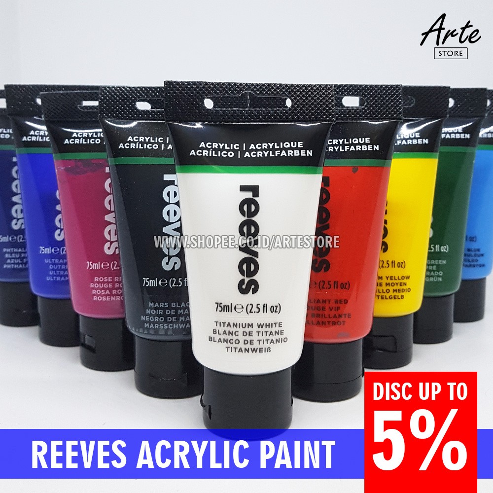 Reeves Acrylic 75 ml (Semua Warna)