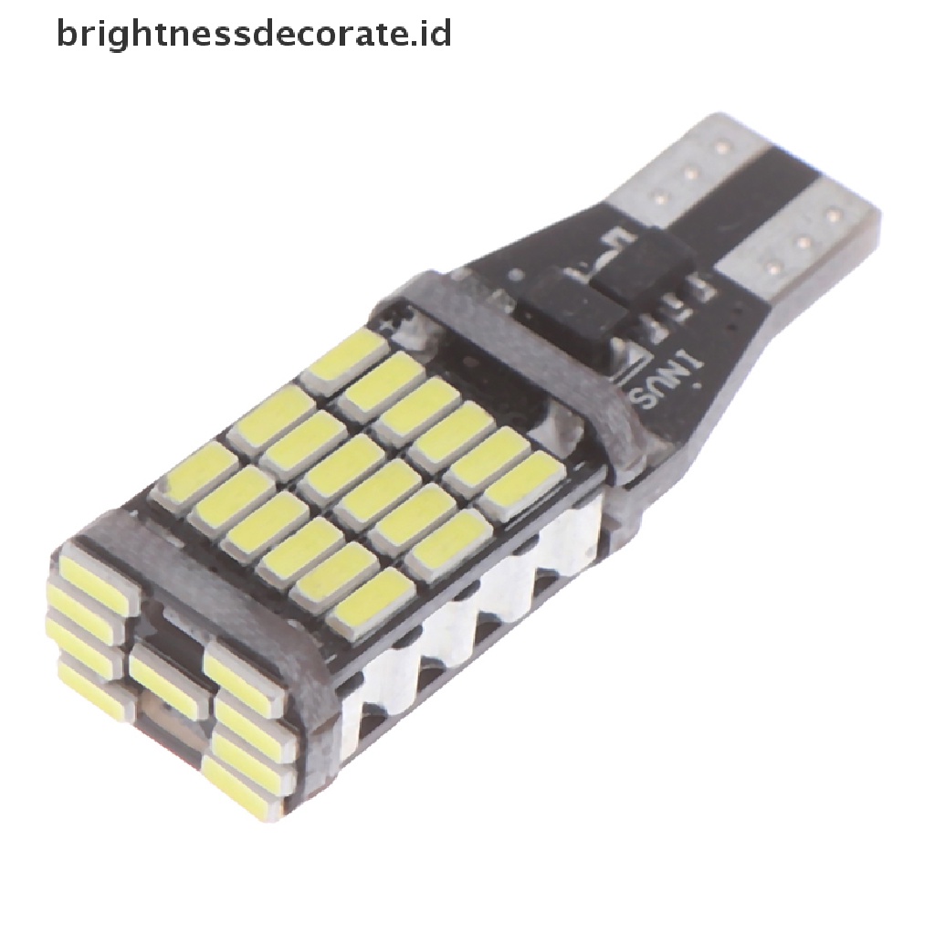 10pcs Lampu Belakang Mobil Led 45 Smd 4014 T15 W16W 6000k Warna Putih