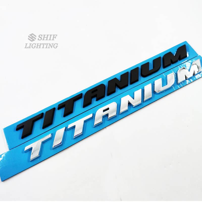 1pc Stiker Emblem Logo Ford Bahan Abs Titanium Untuk Bagasi Belakang Mobil