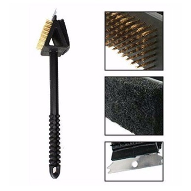 3-in-1 Sikat Gagang Grill BBQ / Brush Long Handle BBQ Cleaning Grill