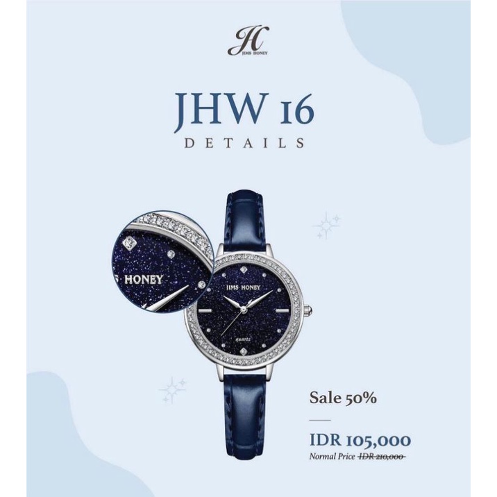 JHW-16 JAM TANGAN WANITA JIMS_HINEY (FREE BOX EKSKLUSIF) BISA COD