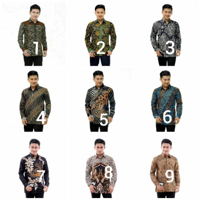 Dj Bswart Batik Hrb026 Kenongo Hem Pendek Padi Pekalongan M L Xl Batik Pria Murah Modern