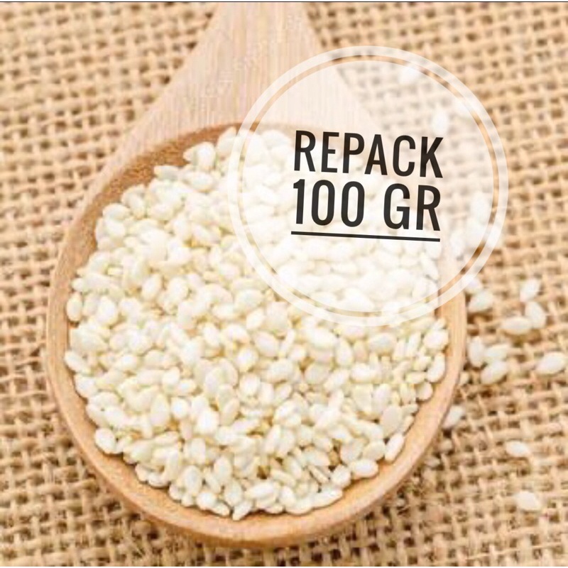 Wijen Putih repack 100gr Sesame Seeds