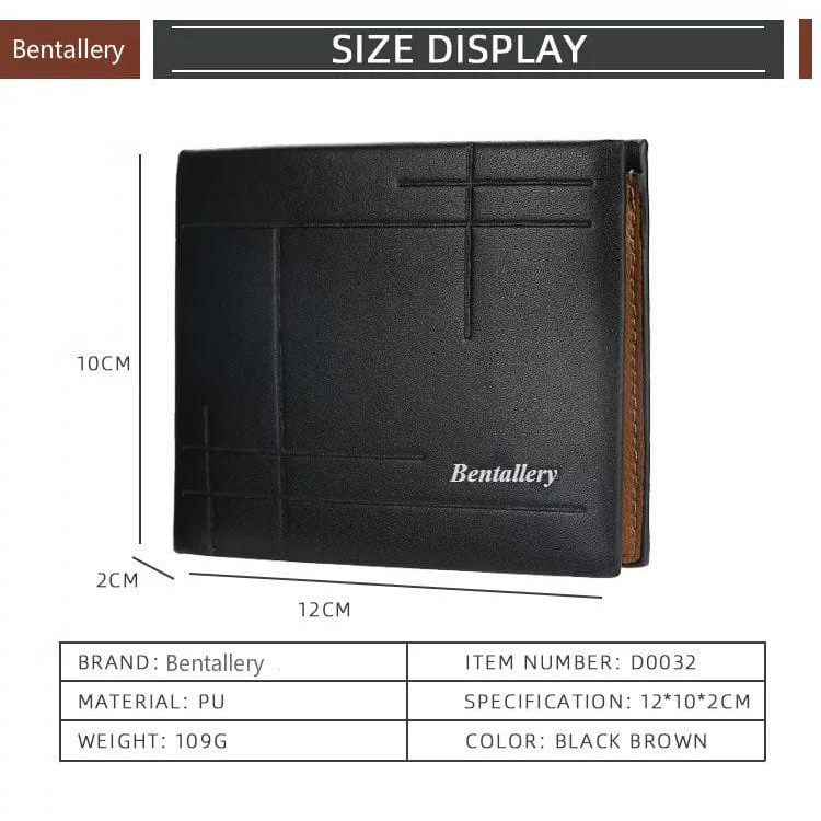 *ALIBABA1688* DOMPET PRIA N07 IMPORT MATERIAL PU DOMPET PENDEK DOMPET LIPAT