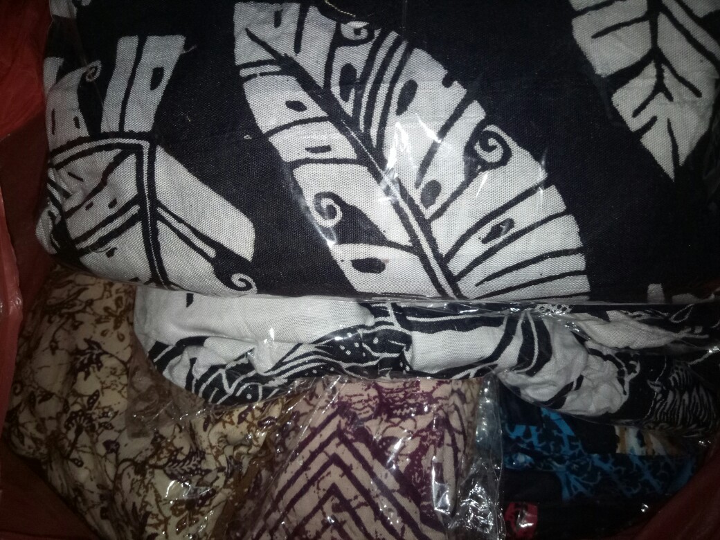 Long Dress Hitam Putih Gamis Muslim Fashion Tangan Panjang Jumbo Wanita Batik  Kekinian