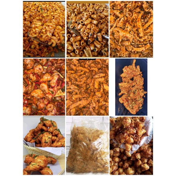 

1/2Kg (500gram) Basreng , Usus crispy , seblak , makroni DAN LAIN LAIN
