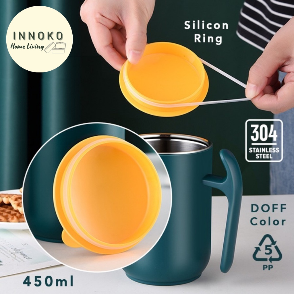 Orinoco Gelas Mug Stainless Steel 304 Tahan Panas 450ML OR-0333-4