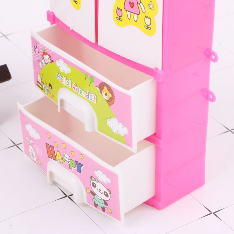 Mary 6.69x3.54x1.38in Princess Dressing Closet Babie Hiasan Dekorasi Mainan Portable Menghilangkan Boredom Mainan Kamar Tidur Furn