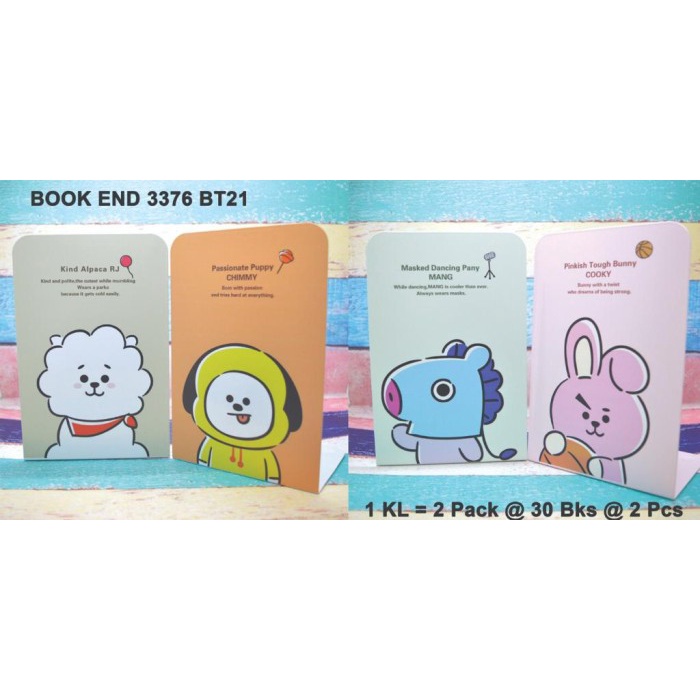 

Mudah Penahan Buku Atau Pembatas Buku Dari Besi Motif Bts Bt21 Seri A Limited