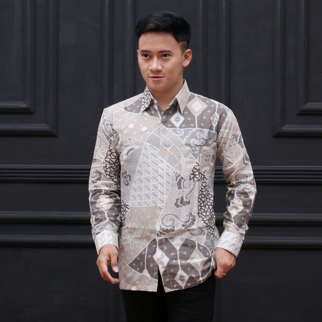 [ BIG SALE 11.11 ] Hem Batik Pria Pendek Lawasan Sogan /Pari Sulur /Parang Black/