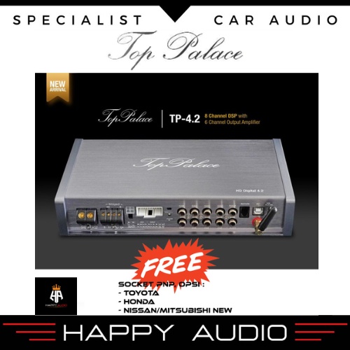FREE SOCKET PNP Digital Sound Processor TOP PALACE HD DIGITAL 4.2 DSP AUDIO MOBIL