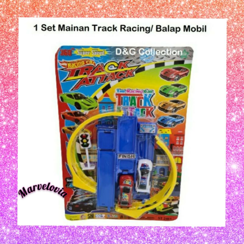 Mainan Mobil Balap Track Attack super speed mainan anak laki laki