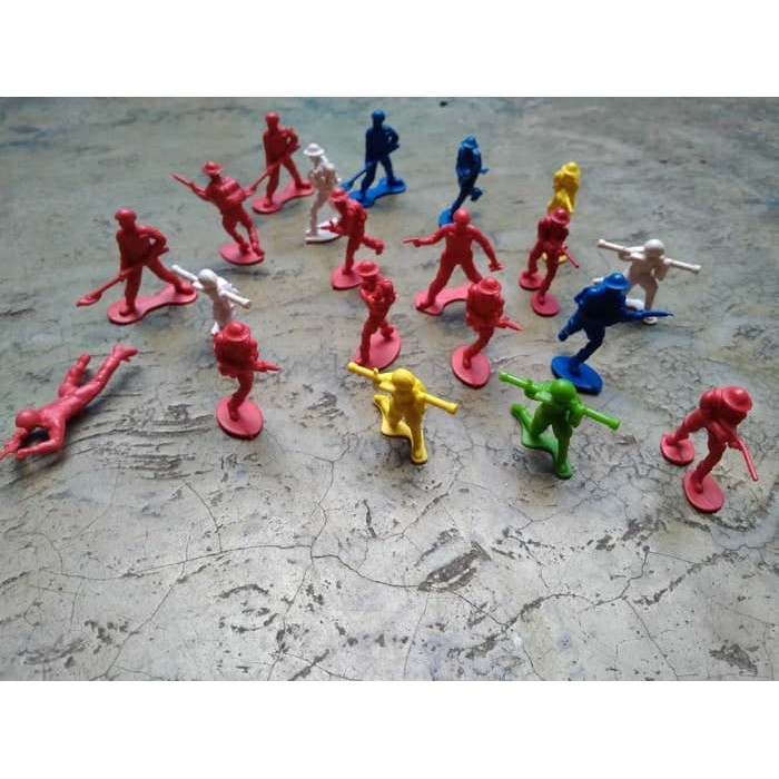 mainan set 30 pcs soldier tentara combat